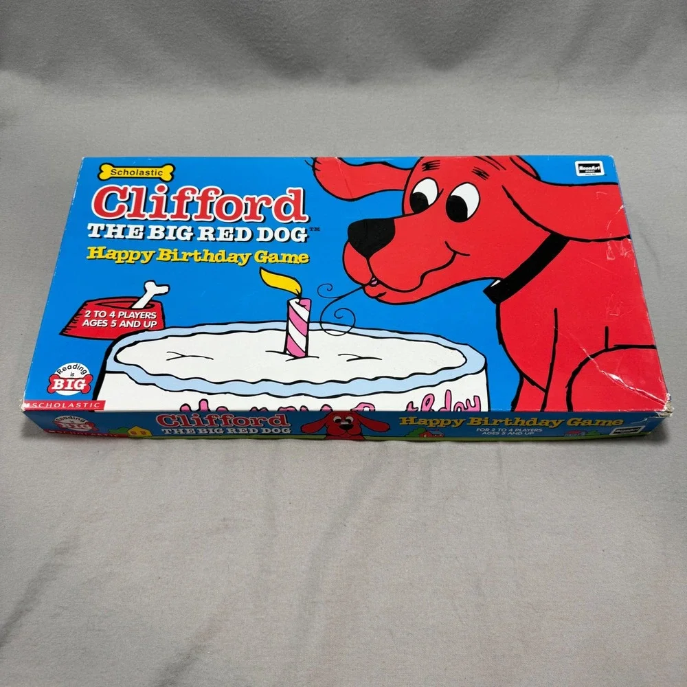 Clifford The Big Red Dog Happy Birthday Game Vintage Y2K Roseart Complete